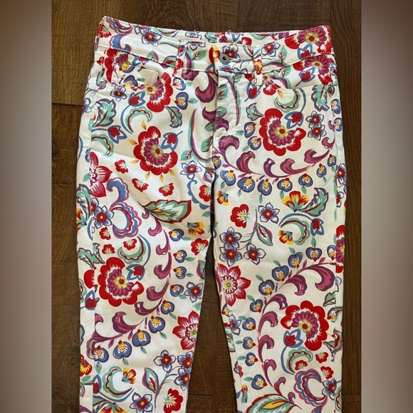 Anthropologie pilcro & the letterpress multicolored floral jeans 25 waist - Picture 2 of 6